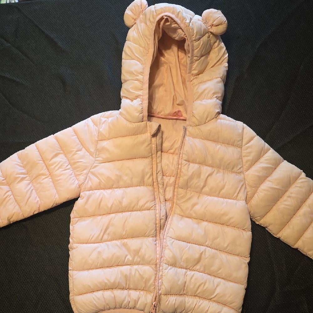 Old Navy Kids Puffer Jacket in Light Pink 4T-5T